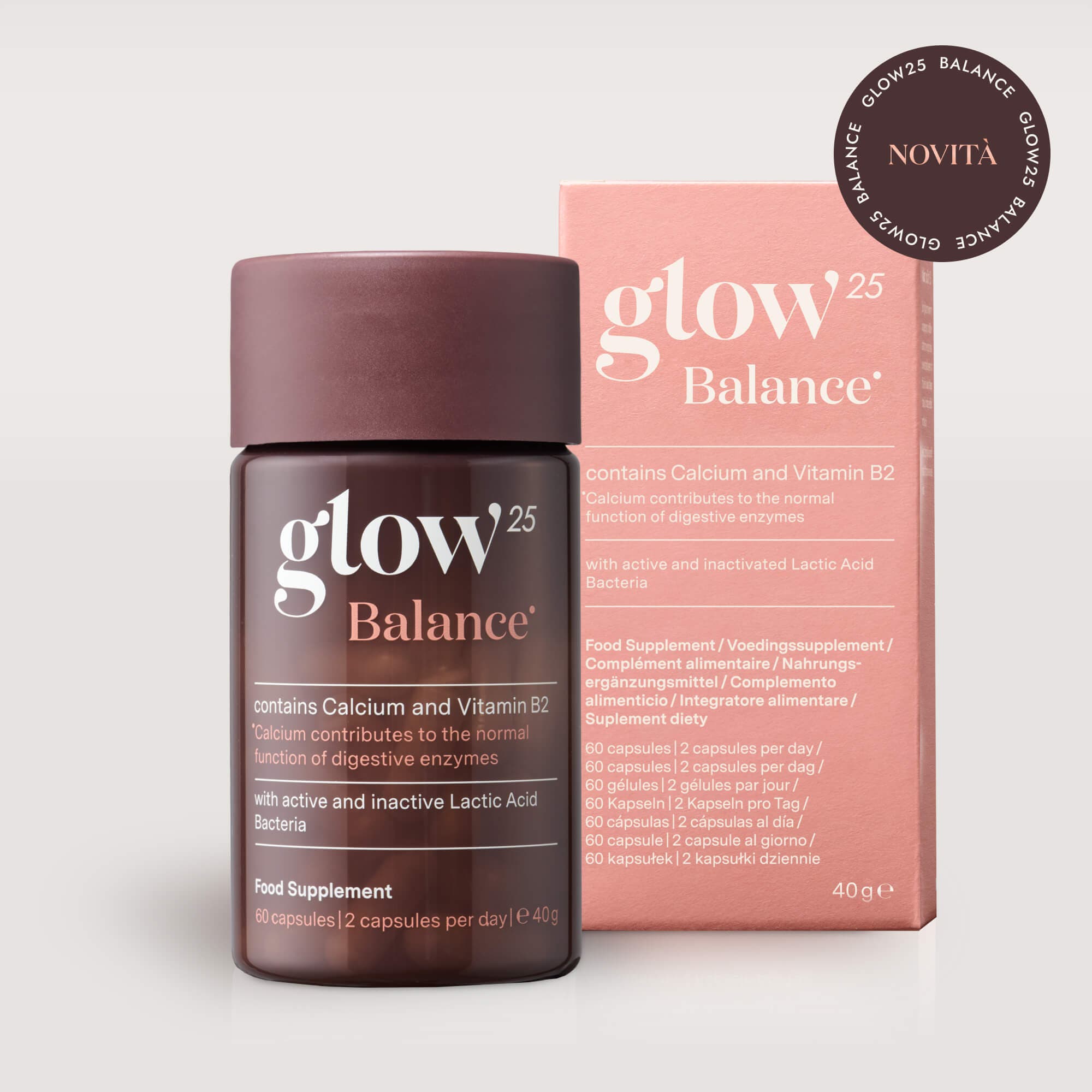 Glow25 Balance – productverpakking, vooraanzicht
